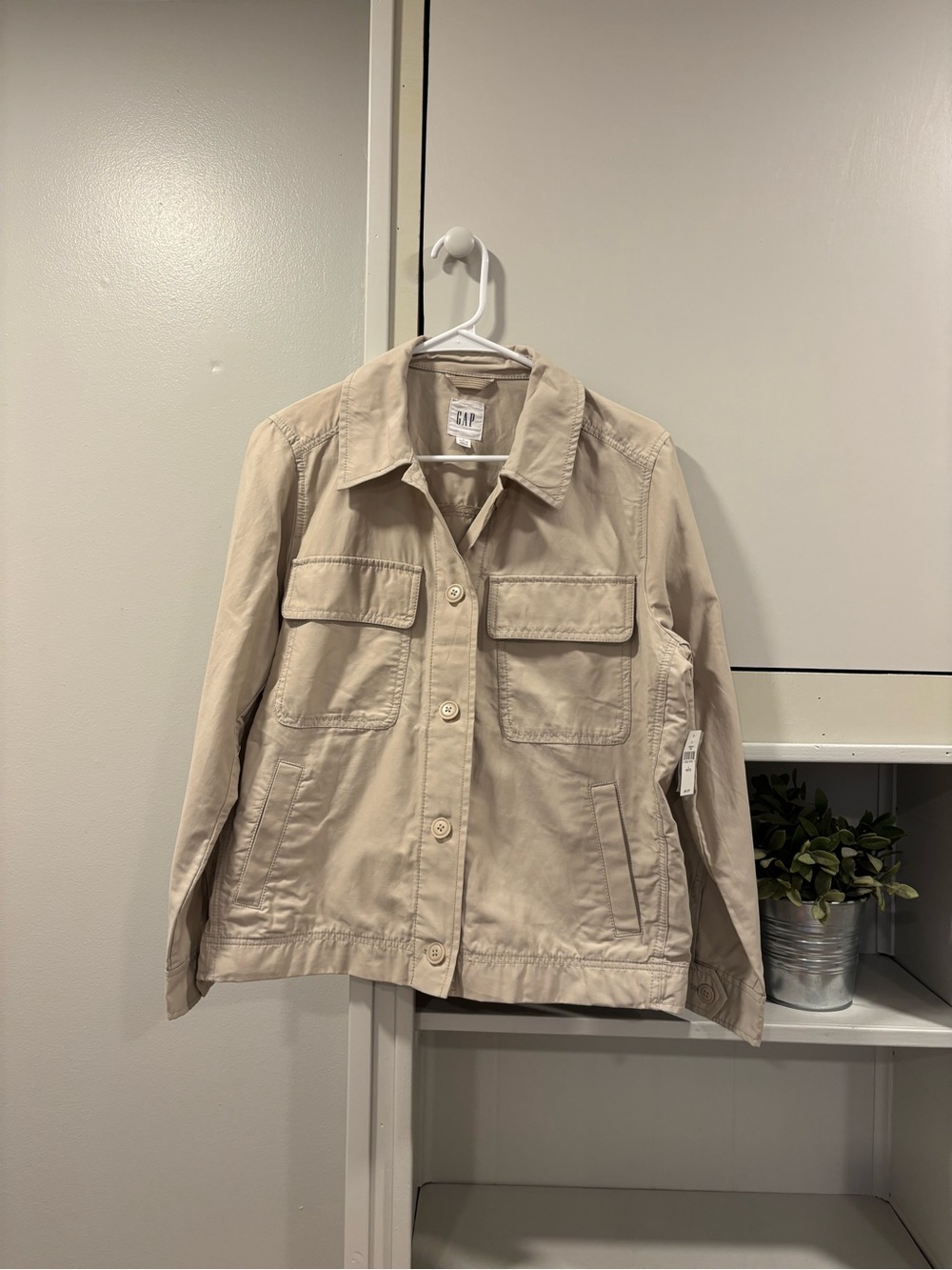 GAP Women's Light Beige Utility Jacket
